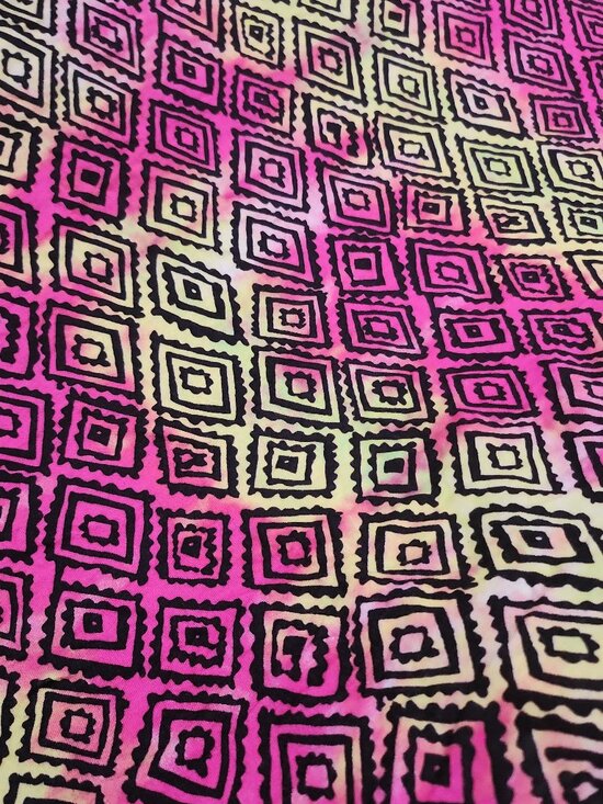 Other - 💛BUNDLE DEAL⬇️ 1.9 Yards – $11/Yard ($21 Total) – Neon Geometric Knit